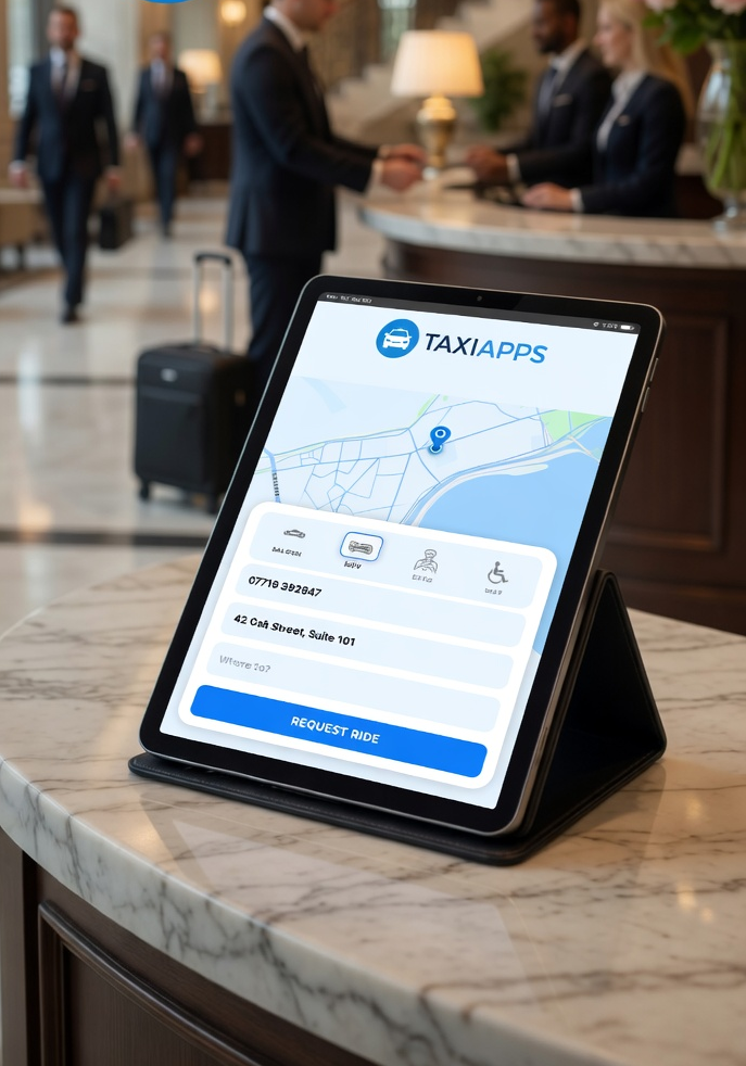 Passenger App booking screen